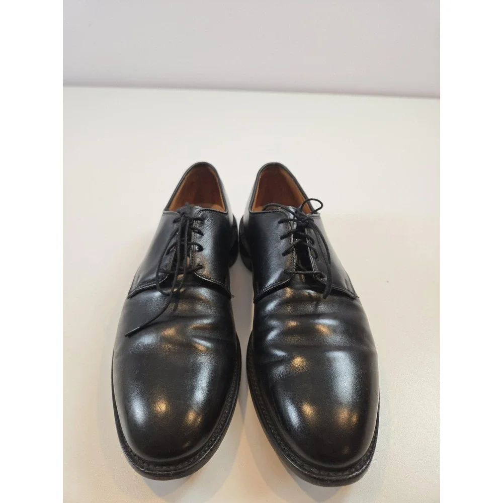 Allen Edmonds Harrison Shoes Mens Size 11.5 B Black Leather Dress Made USA